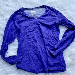 nike • dri fit purple long sleeve tee